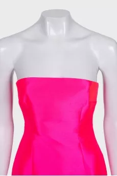 Lea pink dress with cape
