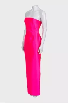 Lea pink dress with cape