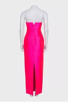 Lea pink dress with cape