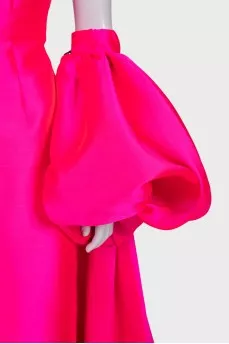 Lea pink dress with cape