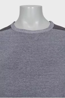 Men's gray straight-cut sweatshirt