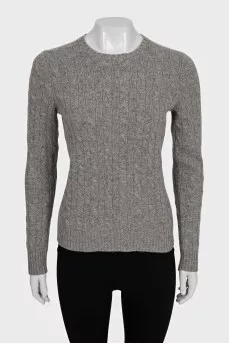 Gray cashmere jumper with tag