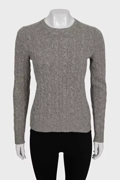 Gray cashmere jumper with tag
