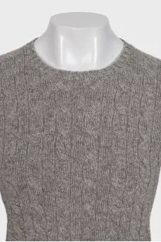 Gray cashmere jumper with tag
