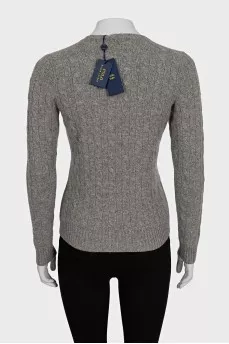 Gray cashmere jumper with tag