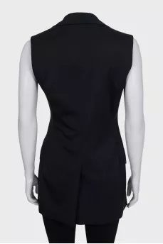 Double-breasted fitted waistcoat