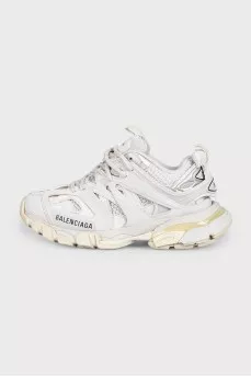 White Track Combo Sneakers