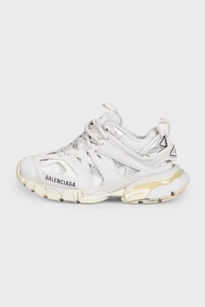 White Track Combo Sneakers