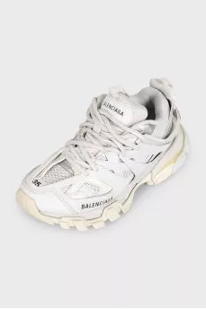 White Track Combo Sneakers