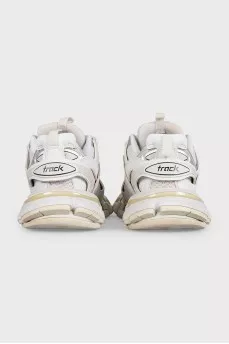 White Track Combo Sneakers