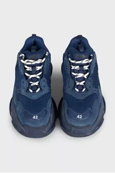Men's blue Triple S sneakers