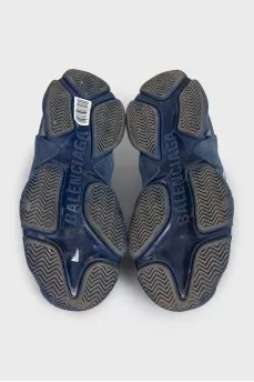 Men's blue Triple S sneakers