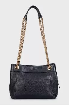 Black leather Jet Set bag