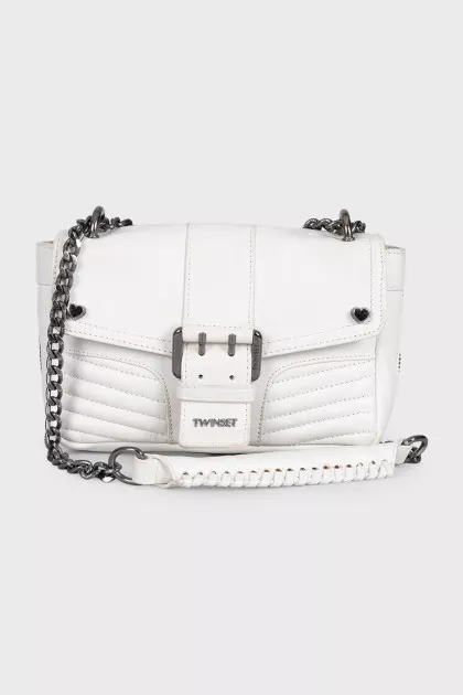 White leather Rebel bag