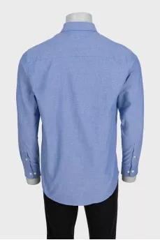 Чоловіча синя сорочка regular fit