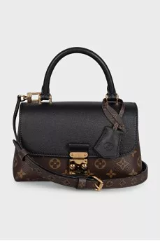 Brown canvas crossbody