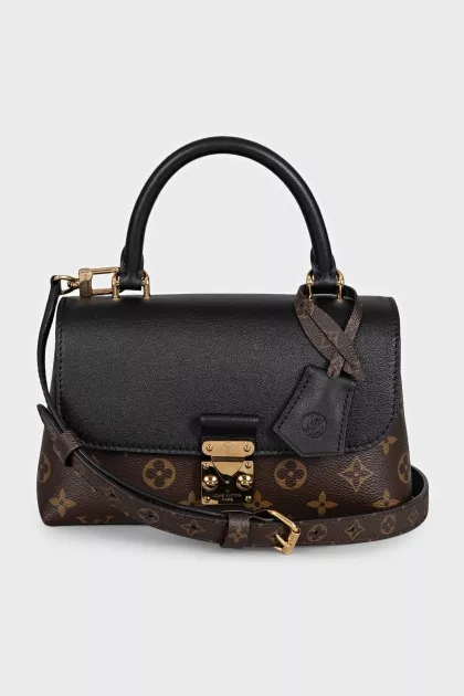 Brown canvas crossbody