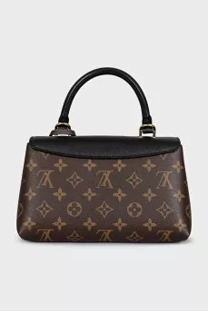 Brown canvas crossbody