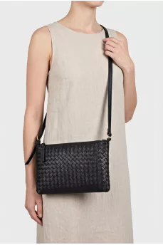Black leather Piccolo bag