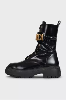 Чорні черевики Fendigraphy