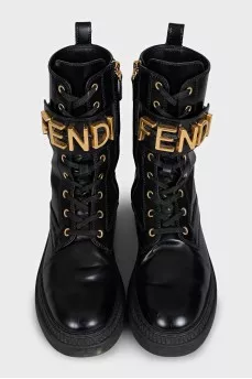 Чорні черевики Fendigraphy