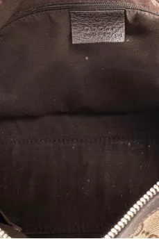 Brown tote with signature print