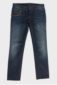Golden chain jeans