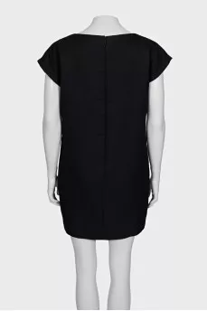 Black wool dress