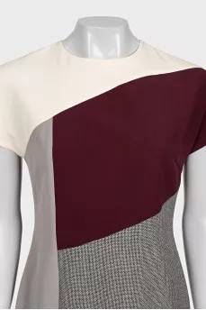 Short sleeve combination dress