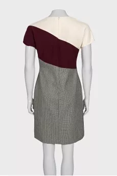 Short sleeve combination dress