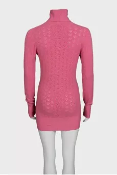 High-neck bodycon dress