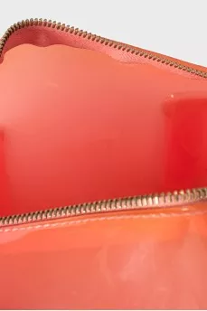Полупрозрачная сумка оранжевого цвета