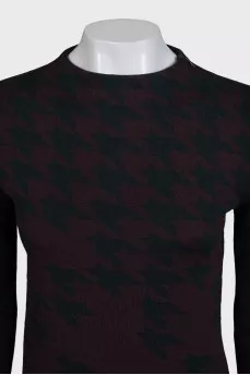 Purple jumper with a lightning print