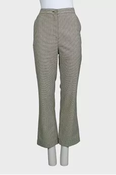 Black and white houndstooth print suit