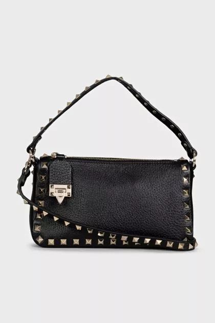 Черная сумка из кожи Rockstud