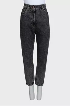 Темно-серые джинсы tapered fit