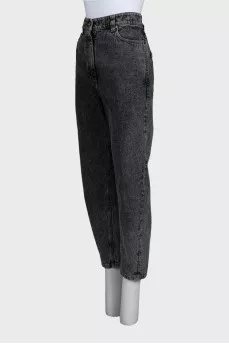 Темно-серые джинсы tapered fit