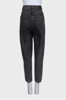 Темно-серые джинсы tapered fit