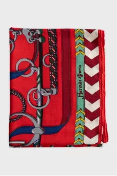 Хустка Panoplie Equestre з кашеміру та шовку