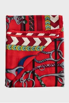 Хустка Panoplie Equestre з кашеміру та шовку