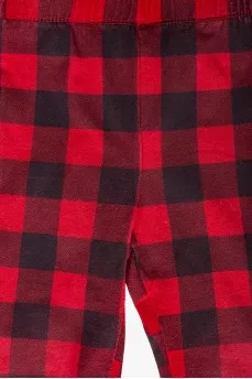Children's plaid trousers
