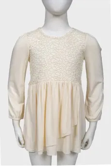 Children's lace dress, with the tag