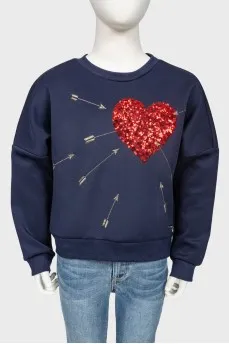 Children's sequins sweatshirt