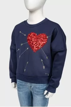 Children's sequins sweatshirt