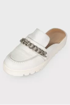 Children's mules with a chain