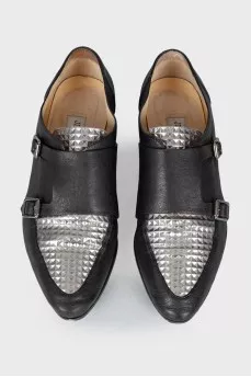Silver inlay monks
