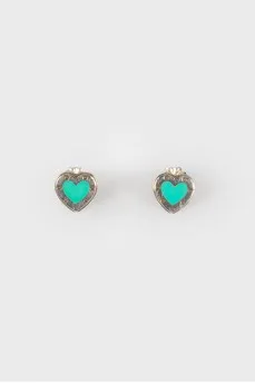 Heart form earrings