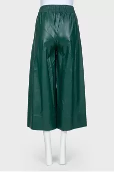 Eco-leather culottes