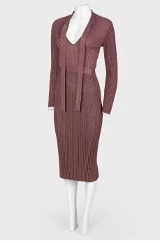 Purple lurex dress