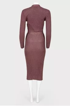 Purple lurex dress
